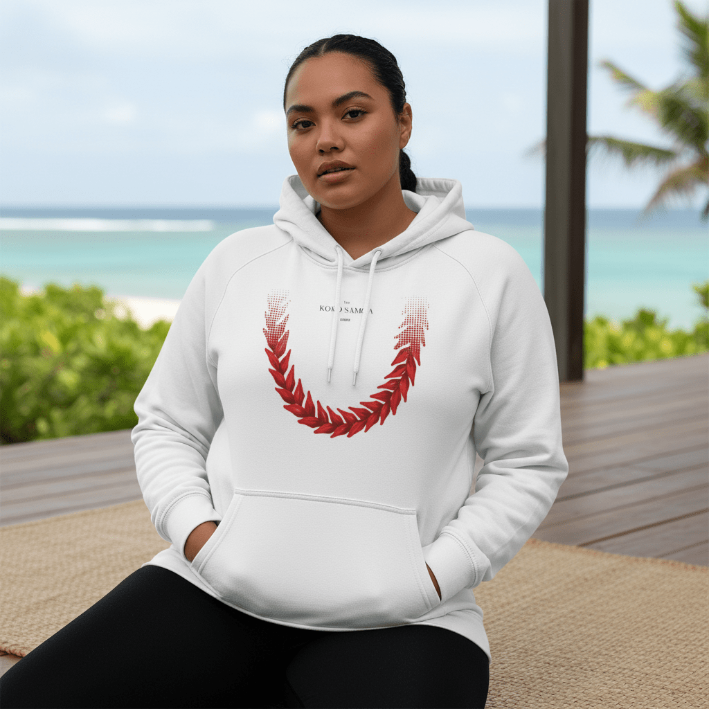 Black IslandSoft™ Premium Hoodie by Ula Fala, featuring a cozy hoodie design in XS to XL sizes, made by Printify.