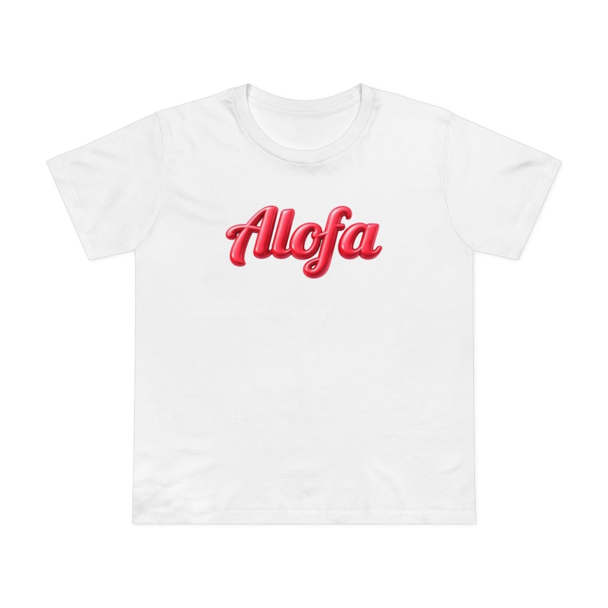 Black unisex Soft Women's Maple Tee by Alofa, featuring a comfortable fit and casual style, ideal for everyday wear.