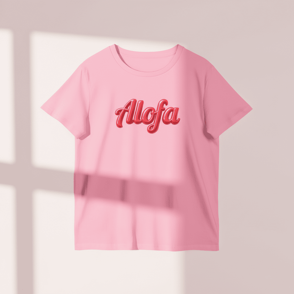 Black unisex Soft Women's Maple Tee by Alofa, featuring a comfortable fit and soft fabric, ideal for casual wear.