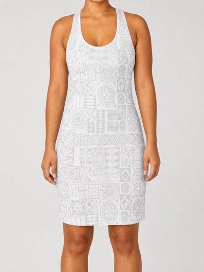 Racerback Dress - White Sunday