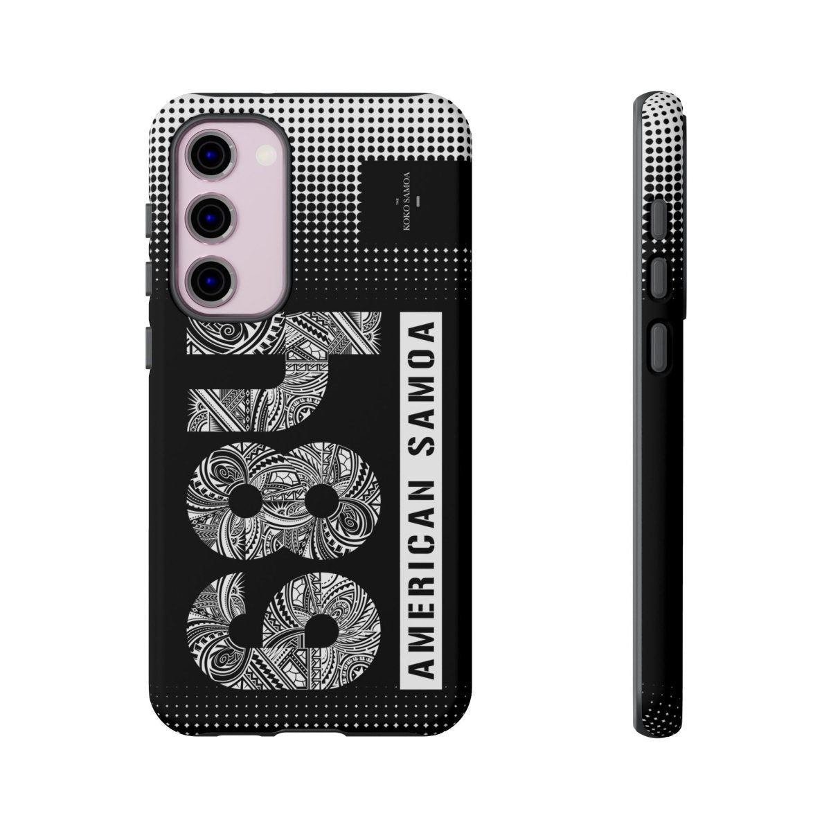 Samsung Tough Phone Case by Printify featuring Koko Samoa design, durable protective cover for Galaxy smartphones.