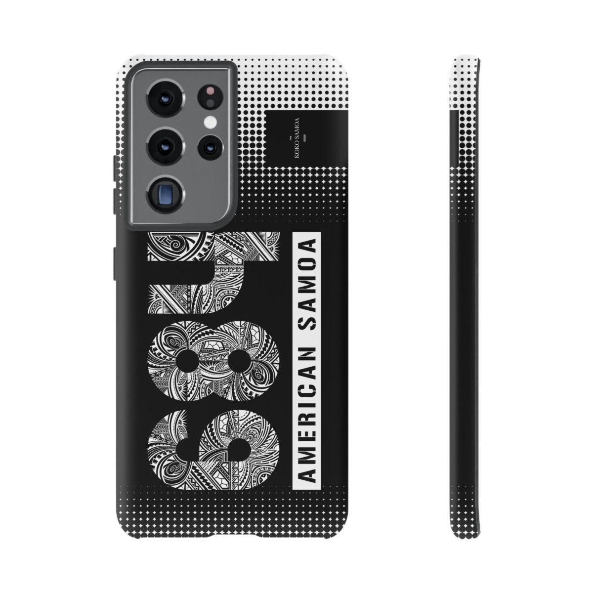 Samsung Tough Phone Case with Samoa Koko design, durable protection for Galaxy phones, printed.