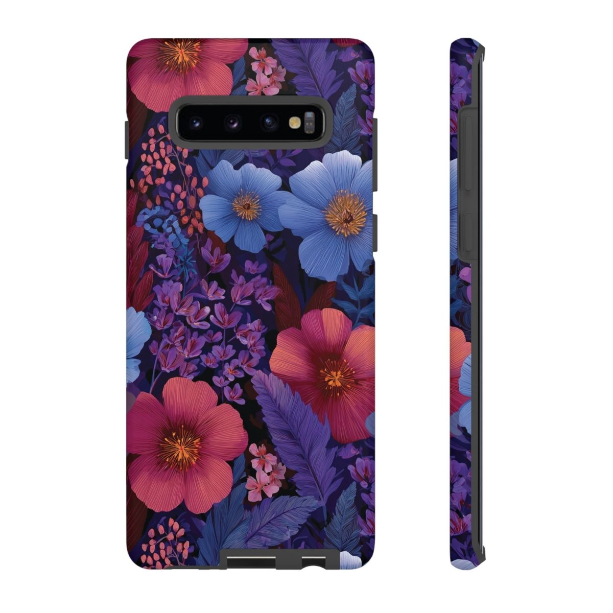 Samsung Tough Phone Case with Lavender Tropics, featuring vibrant tropical patterns on a protective phone case.