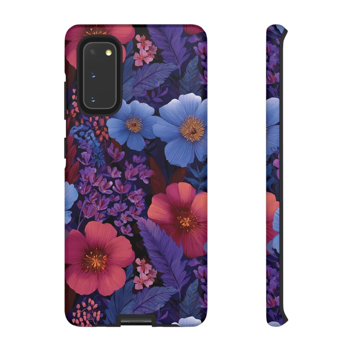 Samsung Tough Phone Case with Lavender Tropics, featuring vibrant tropical patterns on a durable phone case.