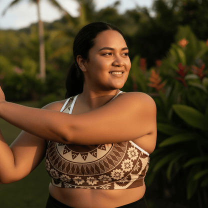 Seamless Sports Bra - Fiji Brown - AU/NZ/USA - The Koko Samoa