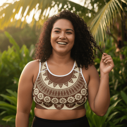 Seamless Sports Bra - Fiji Brown - AU/NZ/USA - The Koko Samoa