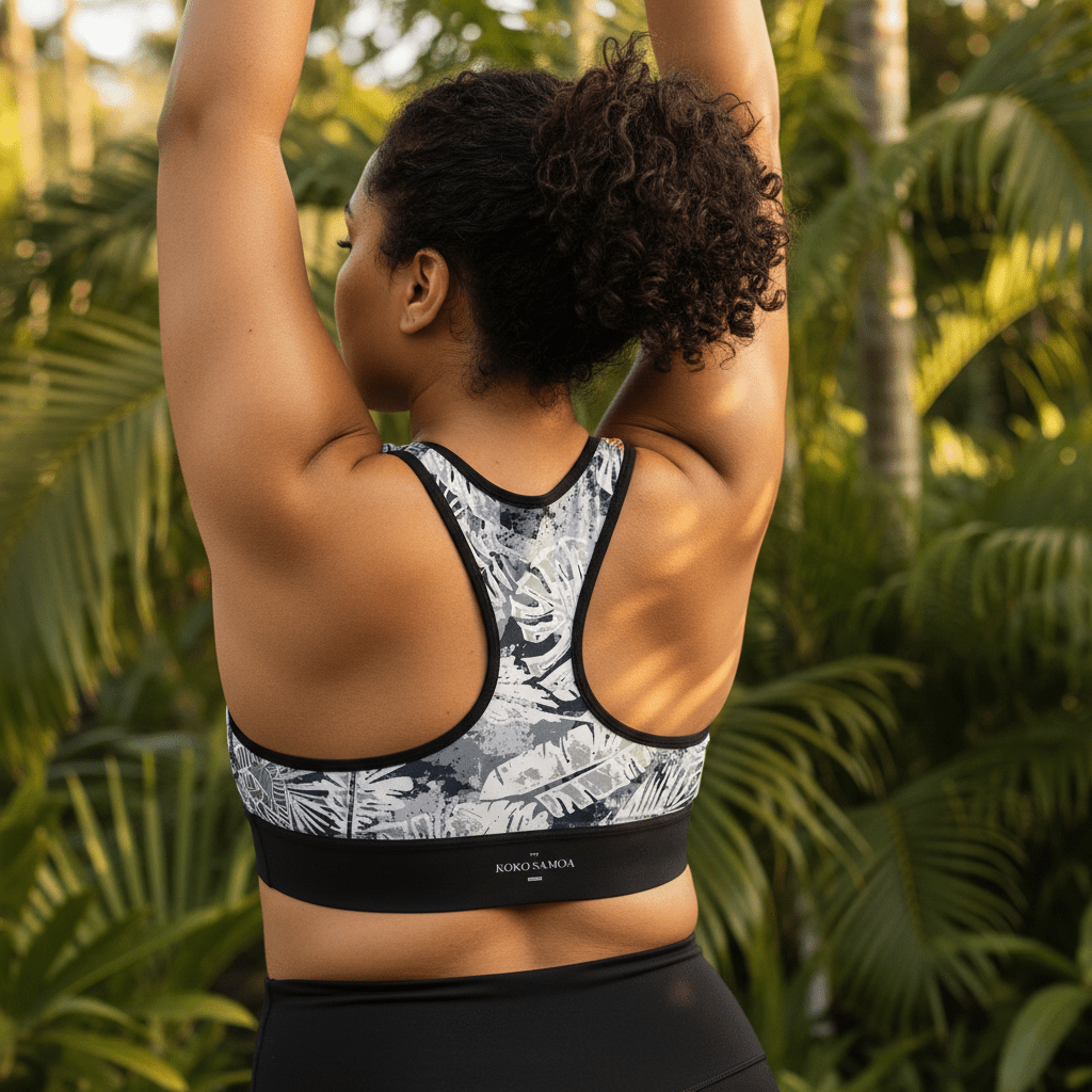 FYBY Seamless Sports Bra Solosolo Blooms in vibrant floral pattern, designed for comfort and support during workouts.
