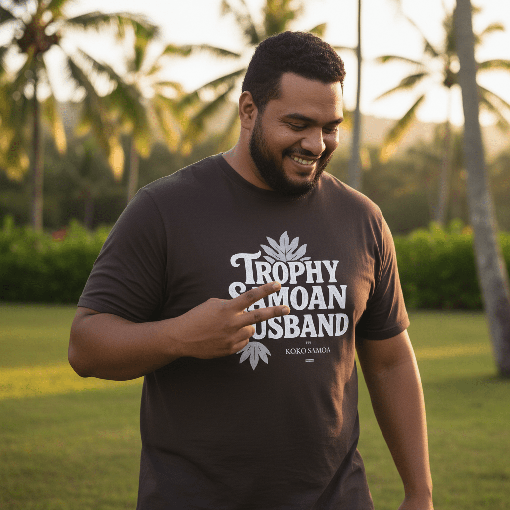 Trophy Samoan Husband tee, The Koko Samoa