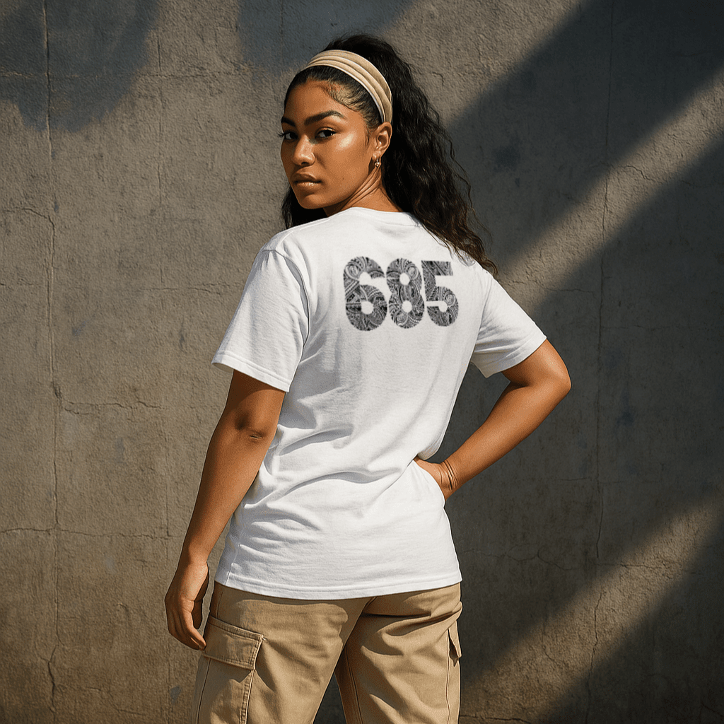 soft unisex tee with the 685 print, The Koko Samoa