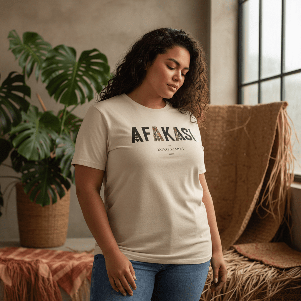Soft Unisex Tee - Afakasi - USA - The Koko Samoa