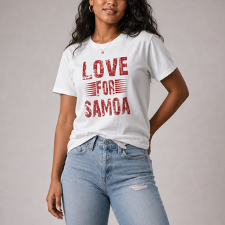Soft Unisex Tee - Love for Samoa - AU/NZ/USA