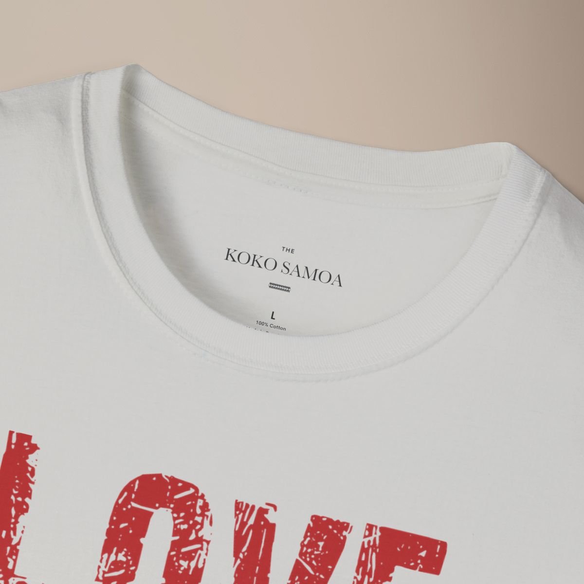 Soft Unisex Tee - Love for Samoa - USA - The Koko Samoa