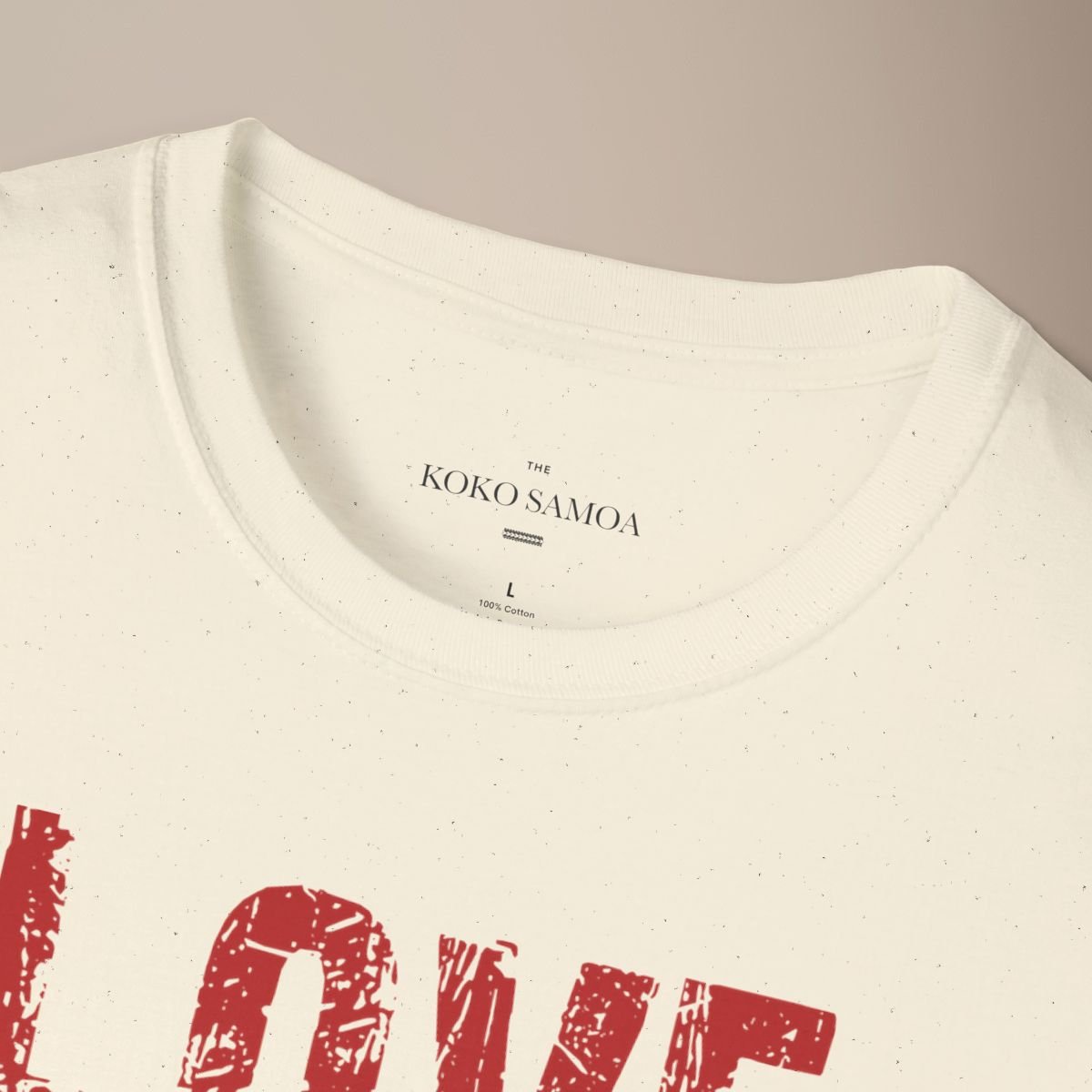 Soft Unisex Tee - Love for Samoa - USA - The Koko Samoa