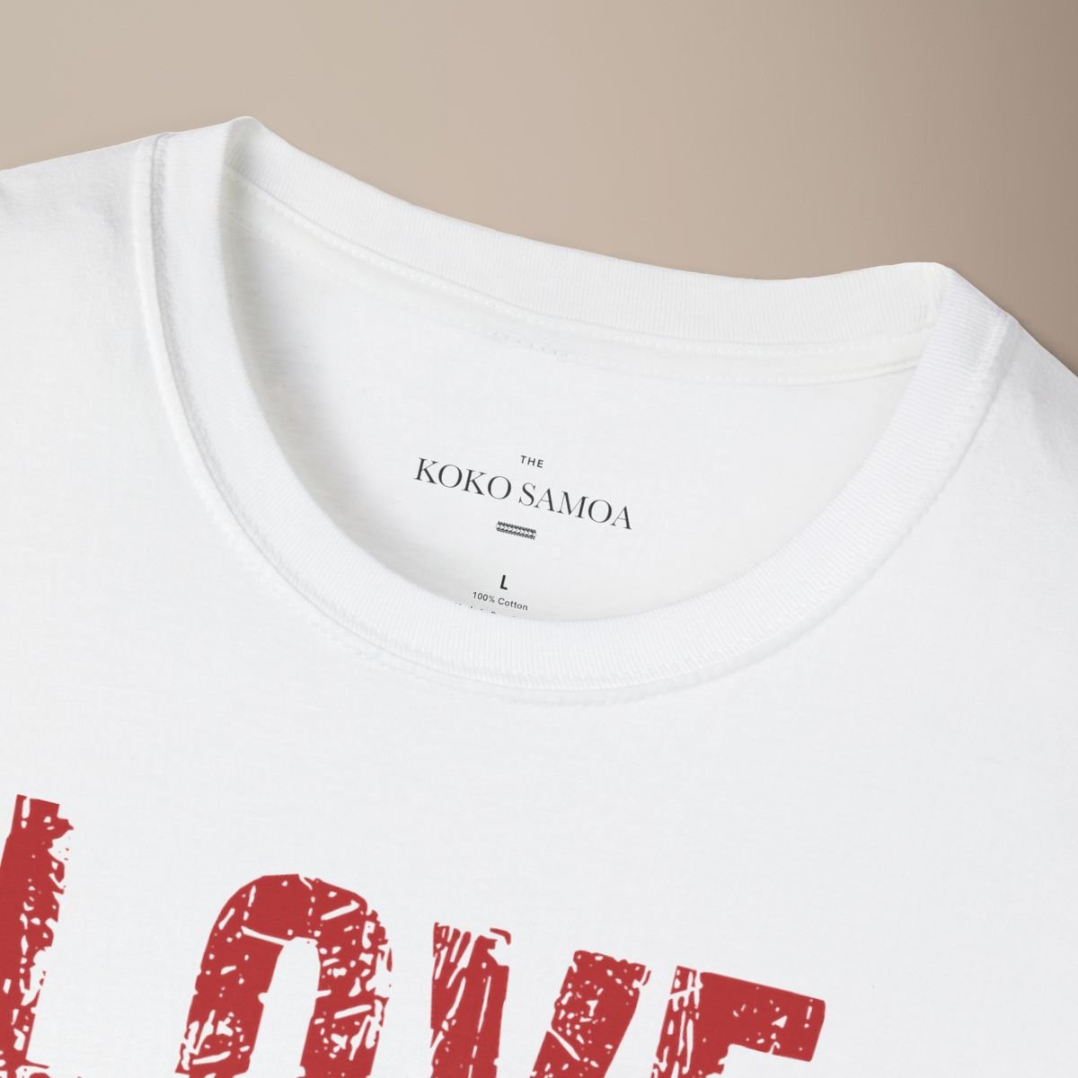 Soft Unisex Tee - Love for Samoa - USA - The Koko Samoa