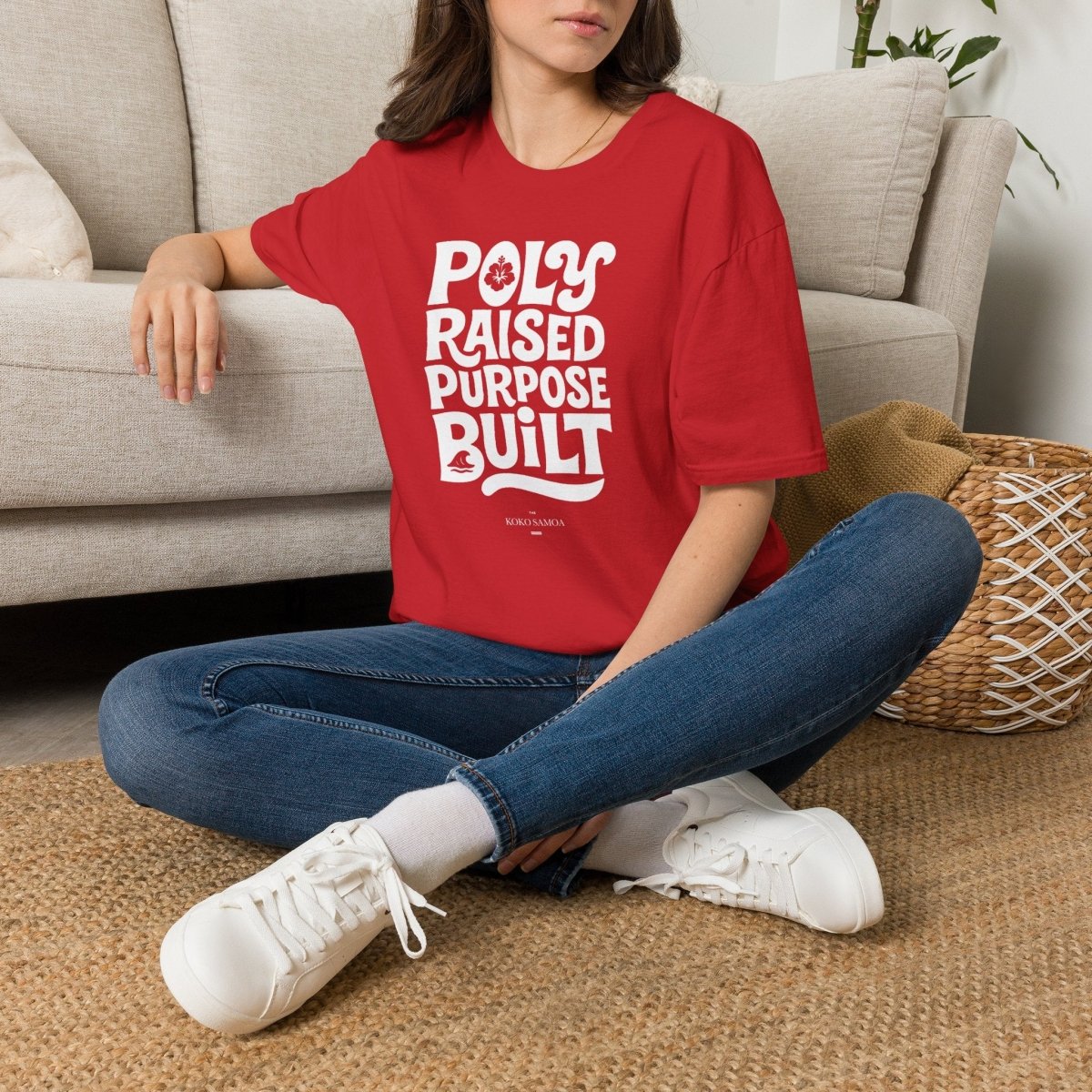 Poly Raised tee, The Koko Samoa