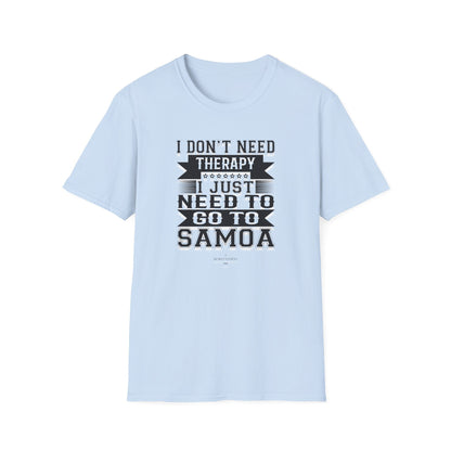 Soft Unisex Tee - Samoan Therapy - USA - The Koko Samoa