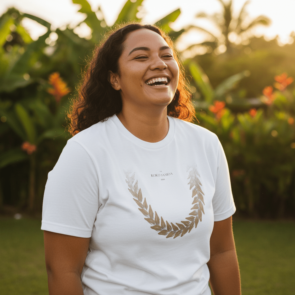 Soft Unisex Tee - Ula Fala Brown - USA - The Koko Samoa