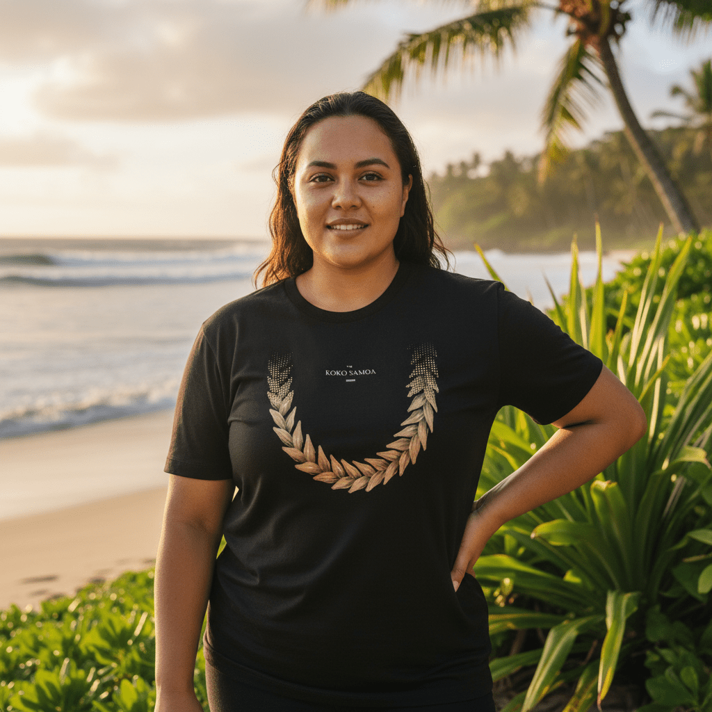 Soft Unisex Tee - Ula Fala Brown - USA - The Koko Samoa