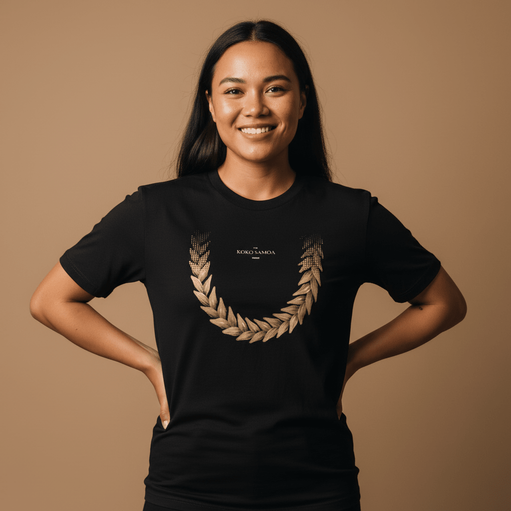 Soft Unisex Tee - Ula Fala Brown - USA - The Koko Samoa