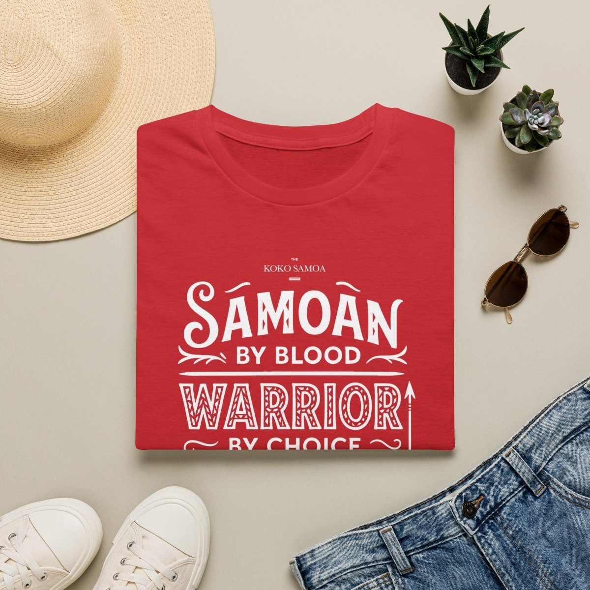 Soft Unisex Tee - Warrior by Choice - USA - The Koko Samoa