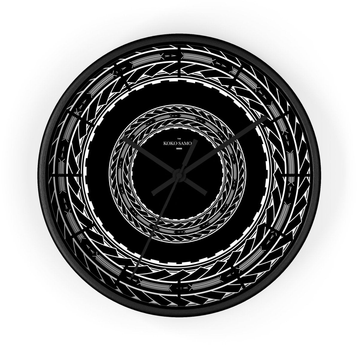 Wall Clock 10"/25cm - Samoan Arrows - AU/NZ/USA