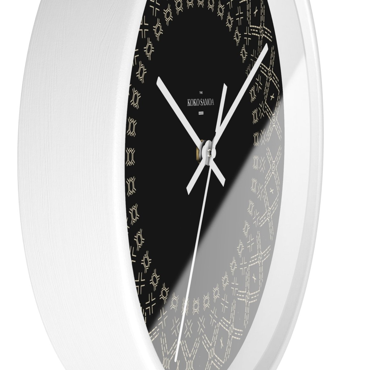 Black Spoke Malu 10-inch wall clock with white face and minimalist design, ideal for AU, NZ, and US home decor.