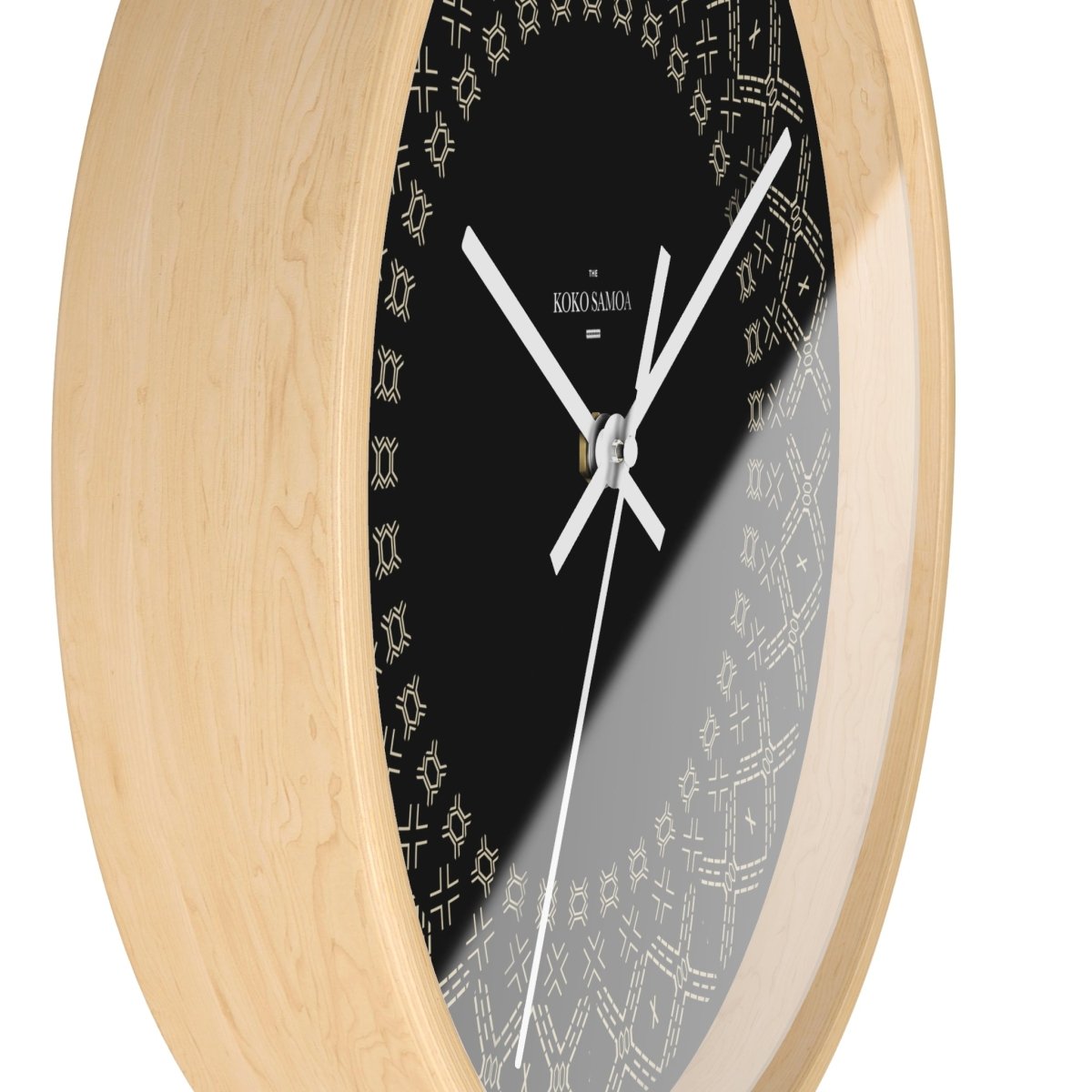 Black Spoke Malu 10-inch wall clock with white face and minimal design, suitable for AU, NZ, and US settings.