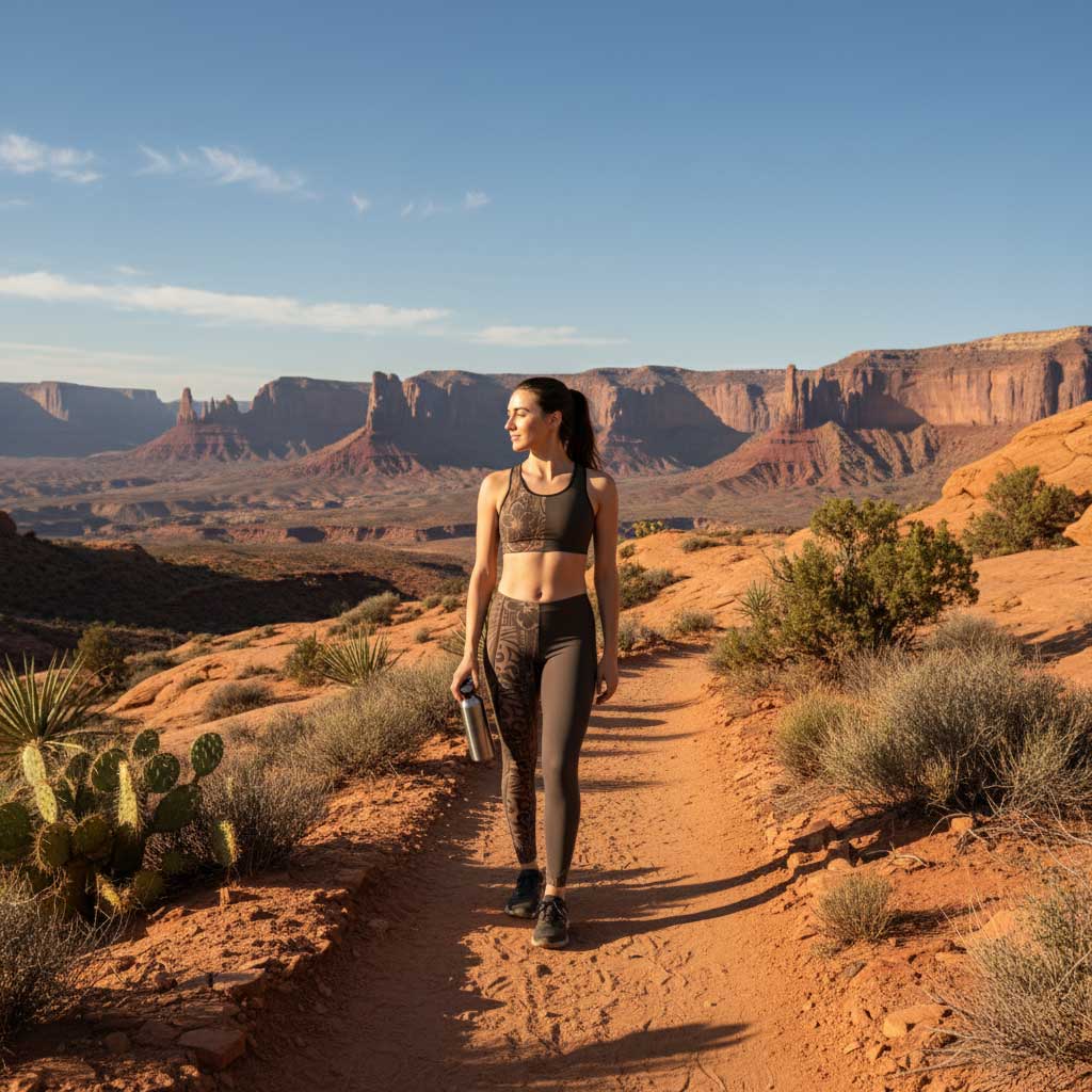 FYBY Bloom Mocha Mousse mid-rise leggings with a comfortable fit and soft fabric, perfect for activewear or casual wear.