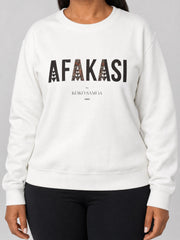 Unisex Heavy Sweatshirt - Afakasi on a light grey studio background