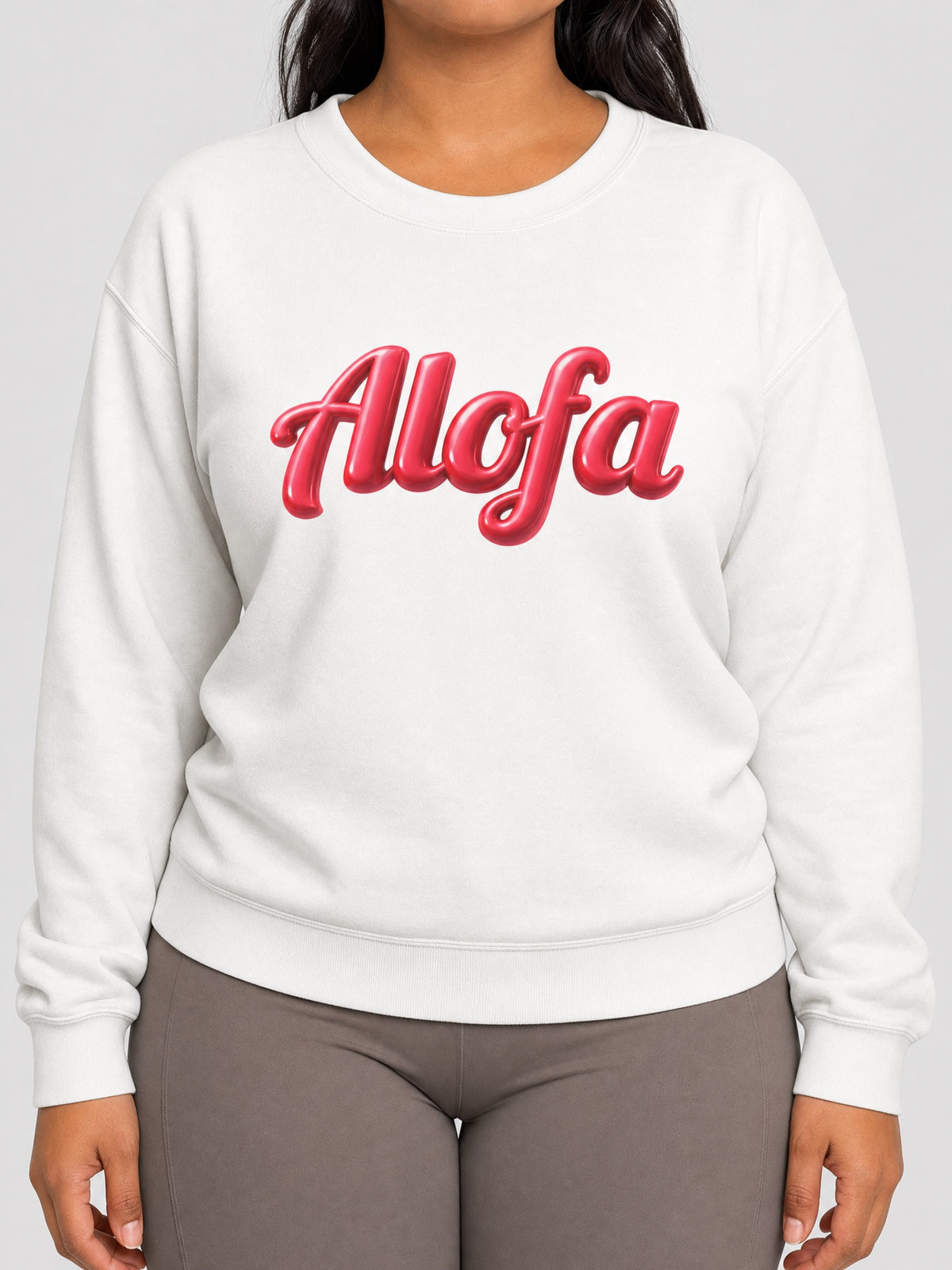 Unisex Heavy Sweatshirt - Alofa on a light grey studio background