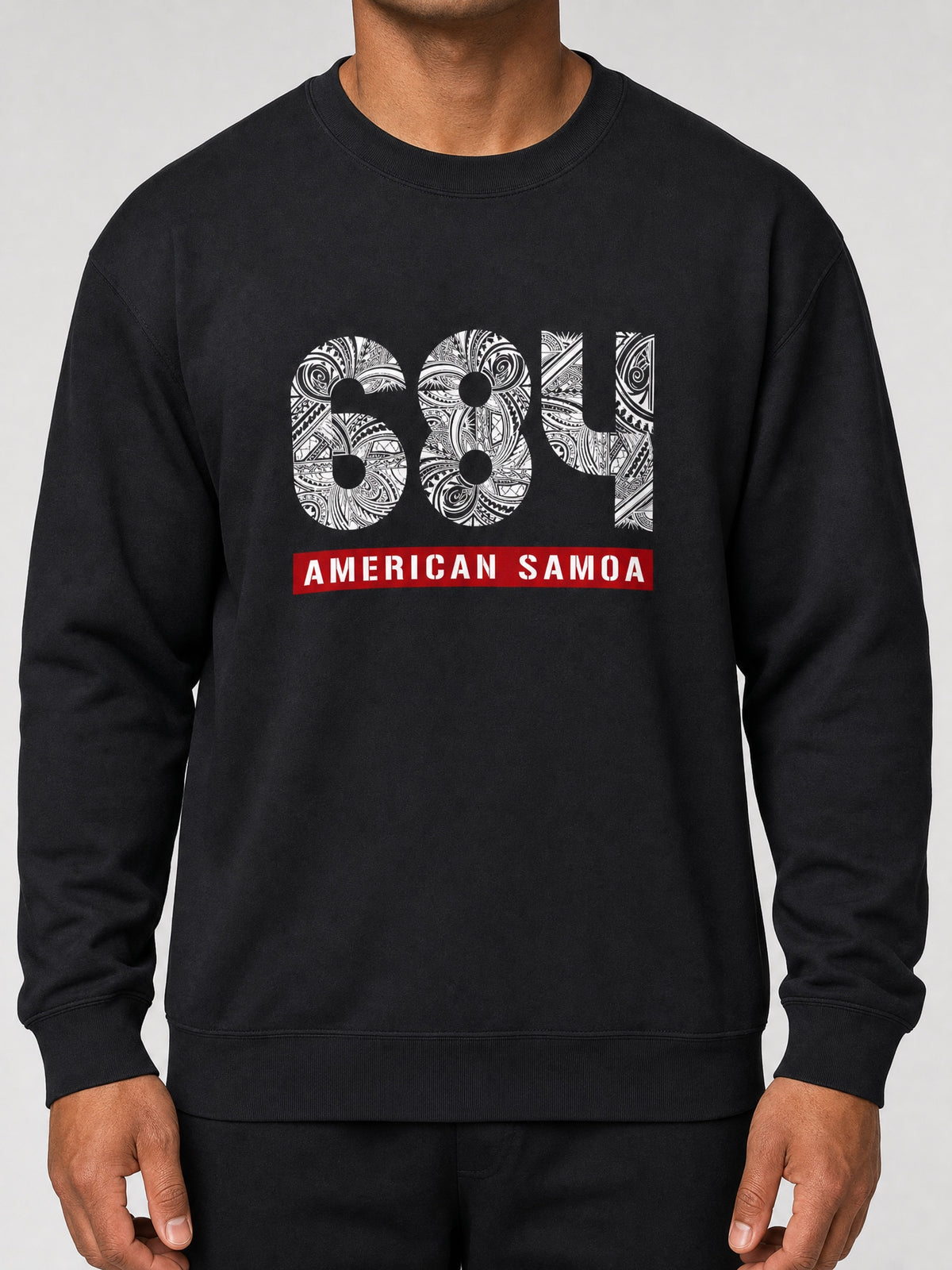 Unisex Heavy Sweatshirt - American Samoa 684 on a light grey studio background