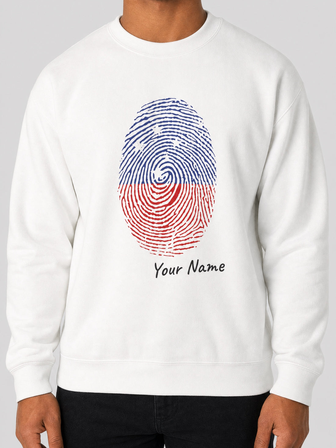 Unisex Heavy Sweatshirt - My Identity on a light grey studio background