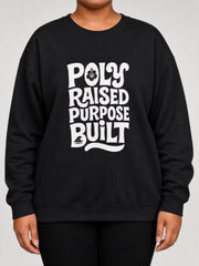 Unisex Heavy Sweatshirt - Poly Raised on a light grey studio background