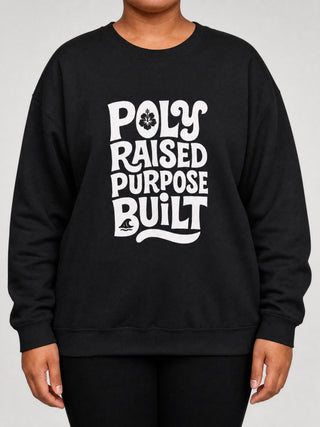 Unisex Heavy Sweatshirt - Poly Raised on a light grey studio background