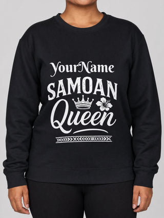 Unisex Heavy Sweatshirt - Samoan Queen on a light grey studio background
