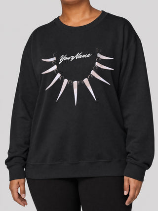 Unisex Heavy Sweatshirt - Ula Nifo on a light grey studio background