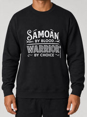 Unisex Heavy Sweatshirt - Warrior by Choice on a light grey studio background