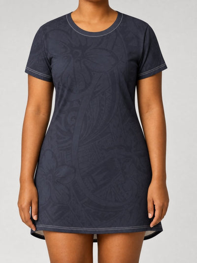 T-Shirt Dress - Blue Bloom