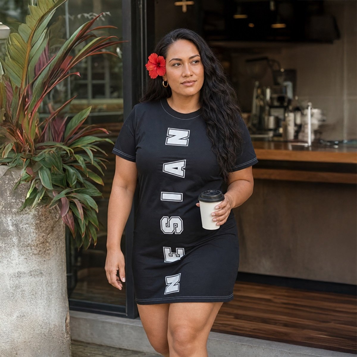T-Shirt Dress - Nesian Strength - AU/NZ/USA - The Koko Samoa