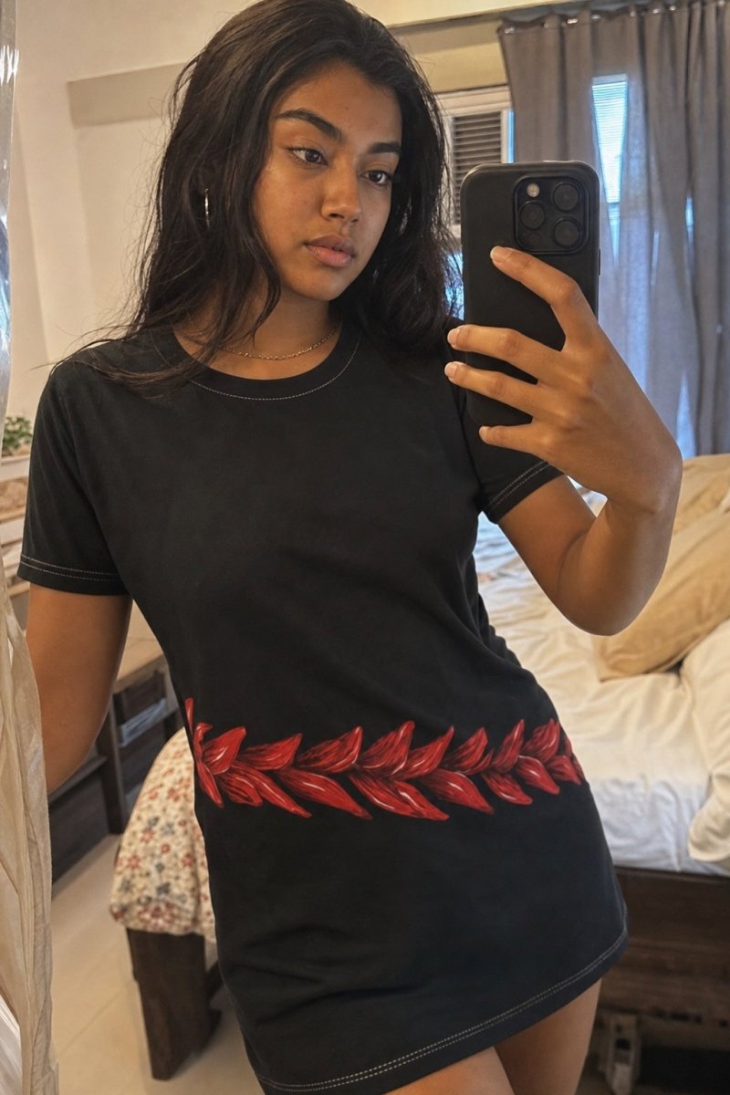 T-Shirt Dress - Ula Fala - AU/NZ/USA - The Koko Samoa