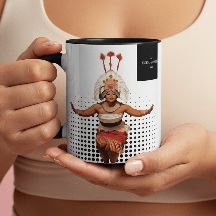 LimaLuxe™ Taupou 325ml mug by Prima Printing, featuring a stylish design perfect for morning rituals and gift sets.