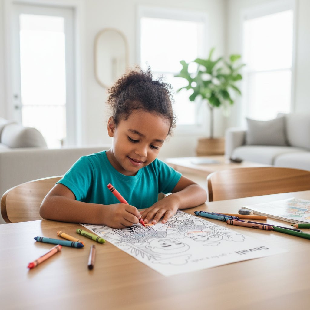 Downloadable Learn and Colour Sheet - Savali - AU/NZ/USA - The Koko Samoa