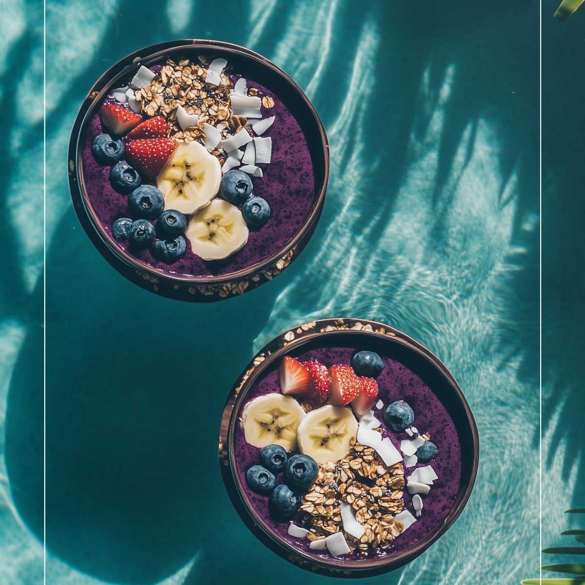 E-Book cover for Acai Samoa Bowl recipes by The Koko Samoa, featuring colorful acai bowls on the front page.