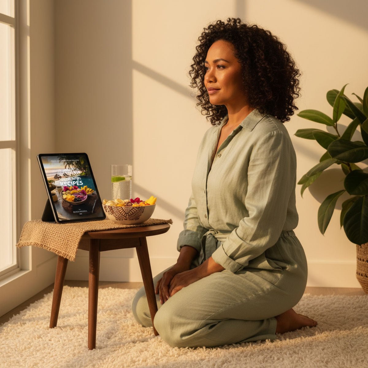 E-Book cover for The Koko Samoa Acai Samoa Bowl Recipes featuring vibrant images of acai bowls on a white background.