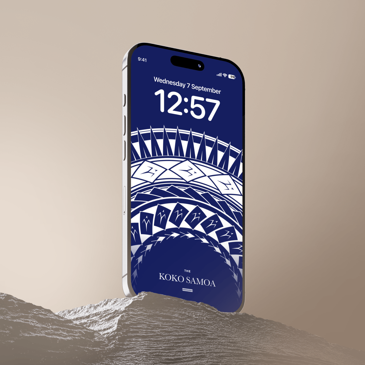 Samoan Arrows phone wallpaper by The Koko Samoa, featuring traditional Polynesian arrow designs in vibrant colors for mobile screens.