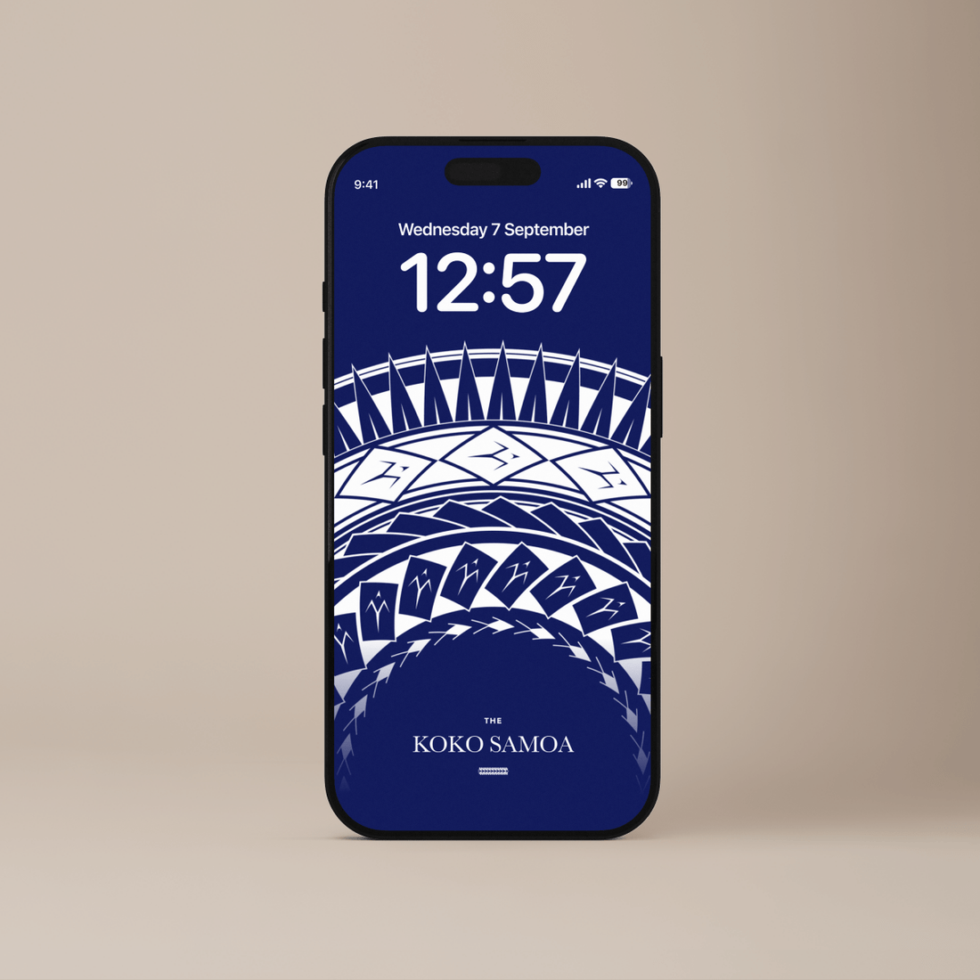 Samoan Arrows phone wallpaper by The Koko Samoa featuring traditional arrow designs for phone screens.