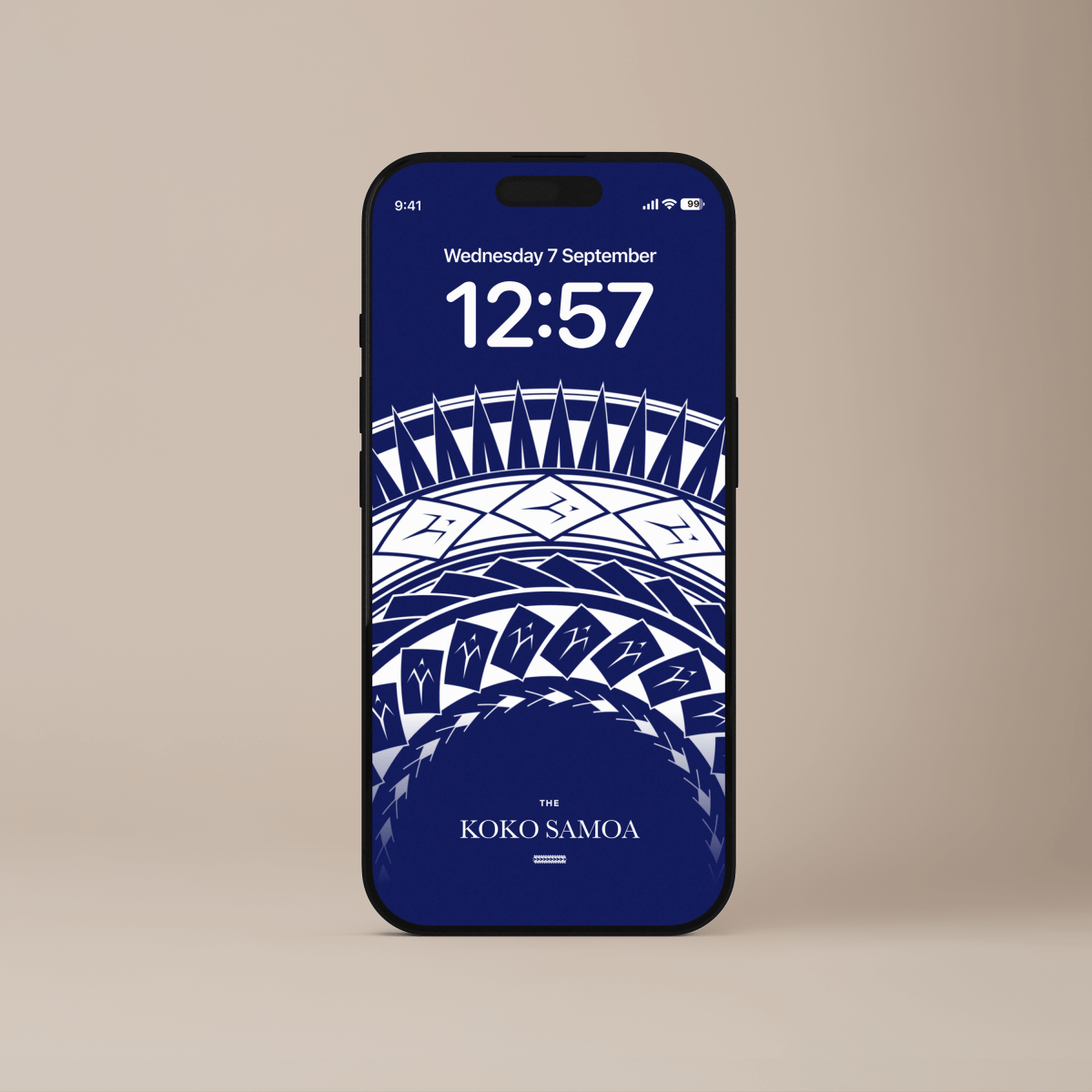 Samoan Arrows phone wallpaper by The Koko Samoa featuring traditional arrow designs for phone screens.