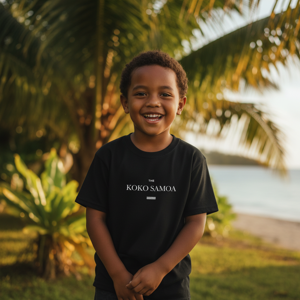Kids unisex black tee by The Print Bar, classic design, made for children, featuring comfortable cotton fabric.