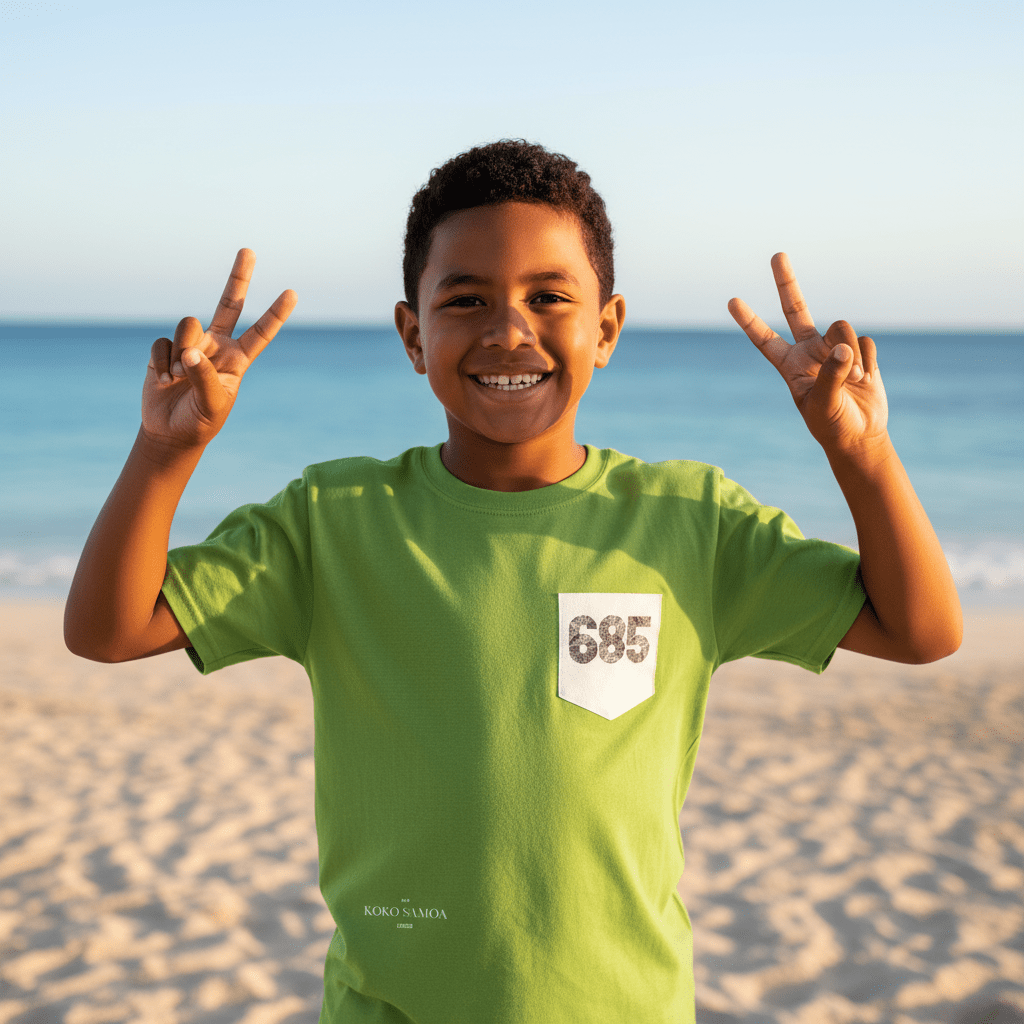 685 Pocket kids tee, The Koko Samoa