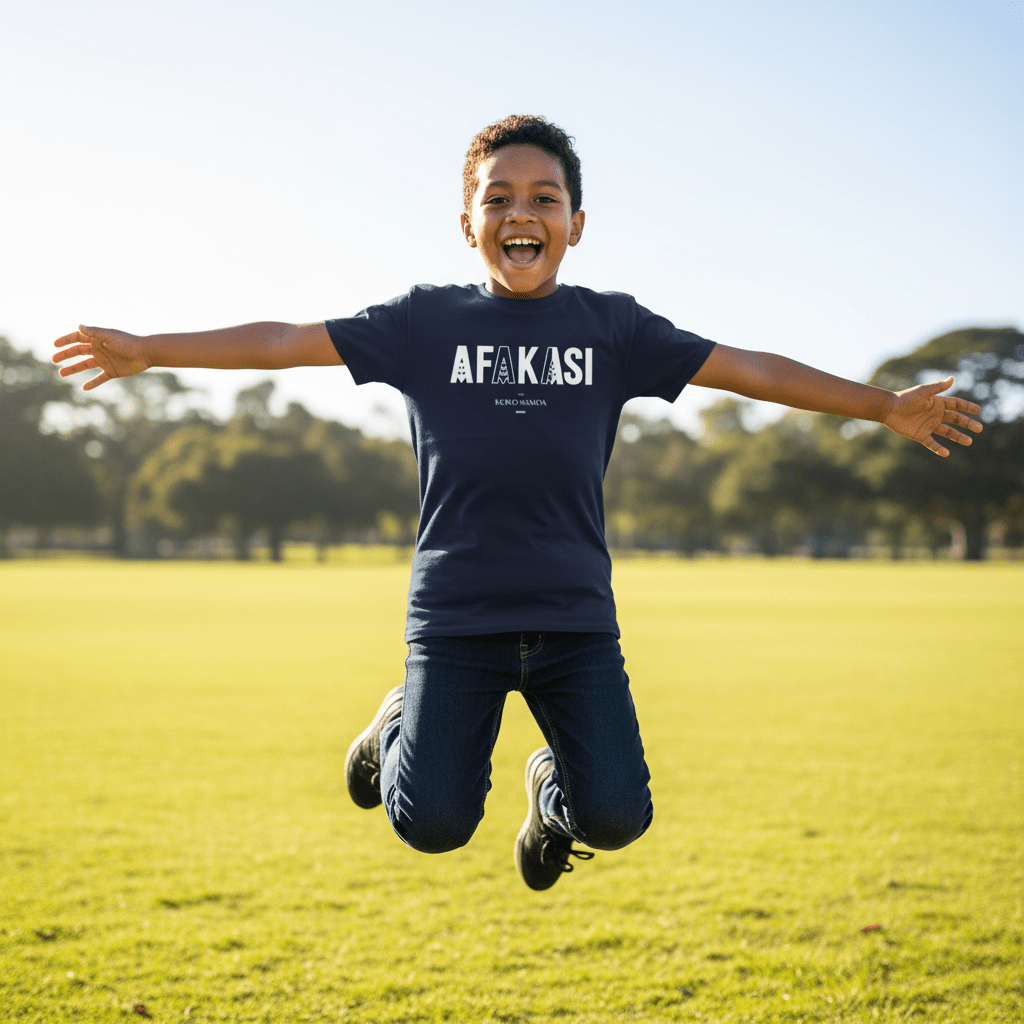 Afakasi kids tee, The Koko Samoa